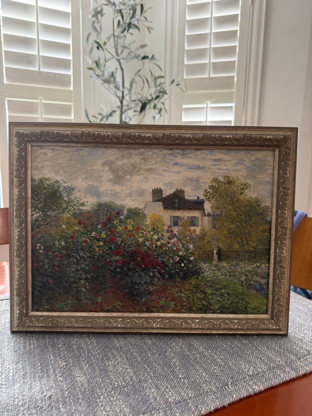 16x12  art print of Claude Monet's "The Artist's Garden in Argenteuil
